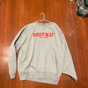 Best Way Gray Crewneck Sweater for Men